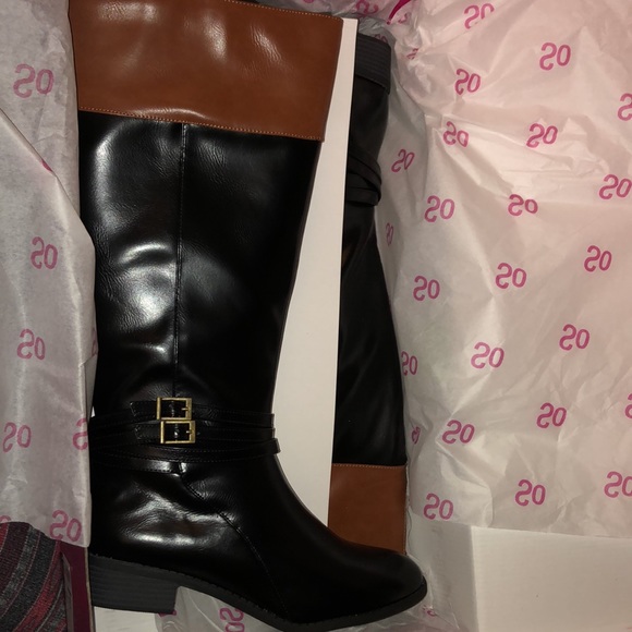 Trixie Black Two Tone Oxford Zippered Boots Size 10 Riding Boots - Picture 13 of 15